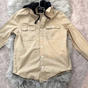 3/$15 Hollister hooded shirt jacket